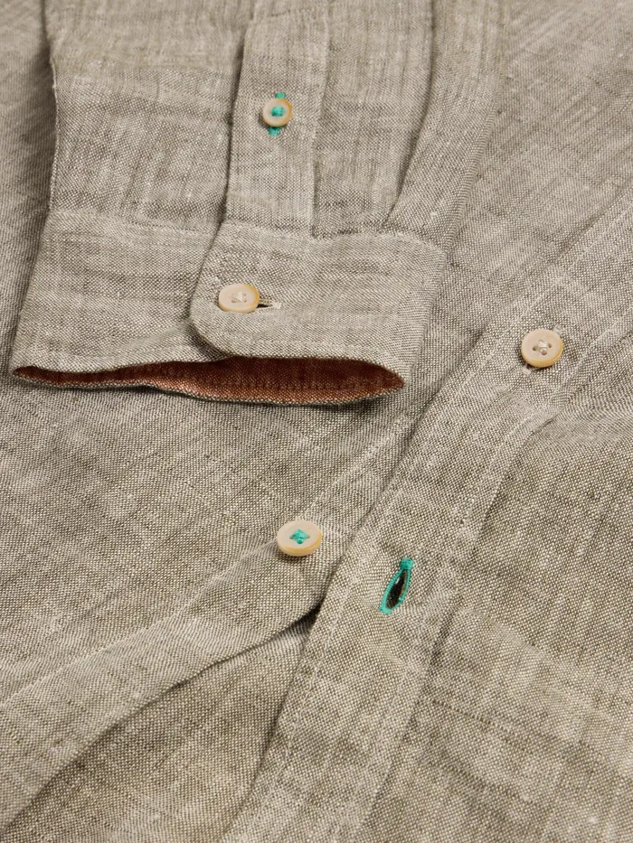 Men White Stuff Clothing Pembroke LS Linen Shirt Men White Stuff Clothing Pembroke LS Linen Shirt