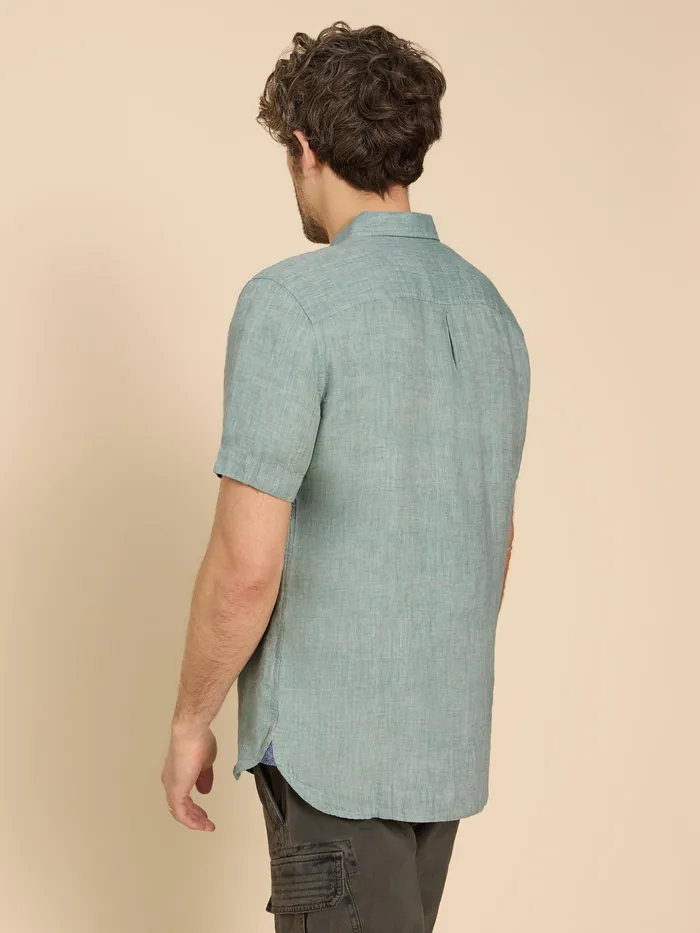 Men White Stuff Clothing Pembroke SS Linen Shirt