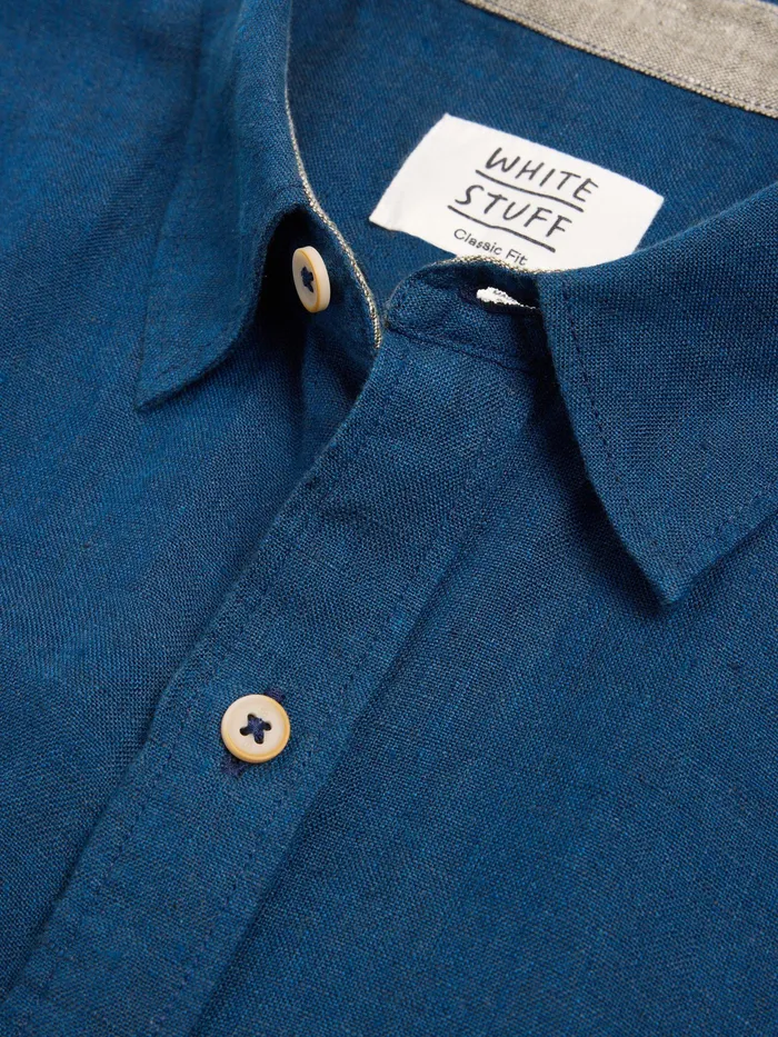Men White Stuff Clothing Pembroke SS Linen Shirt