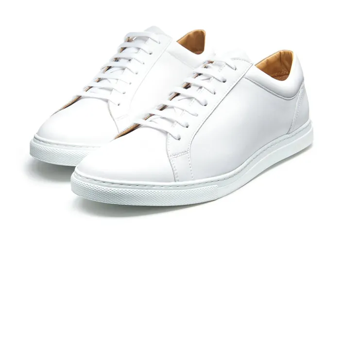 MenWomen Solovair Sneakers White Calf Sneaker 070
