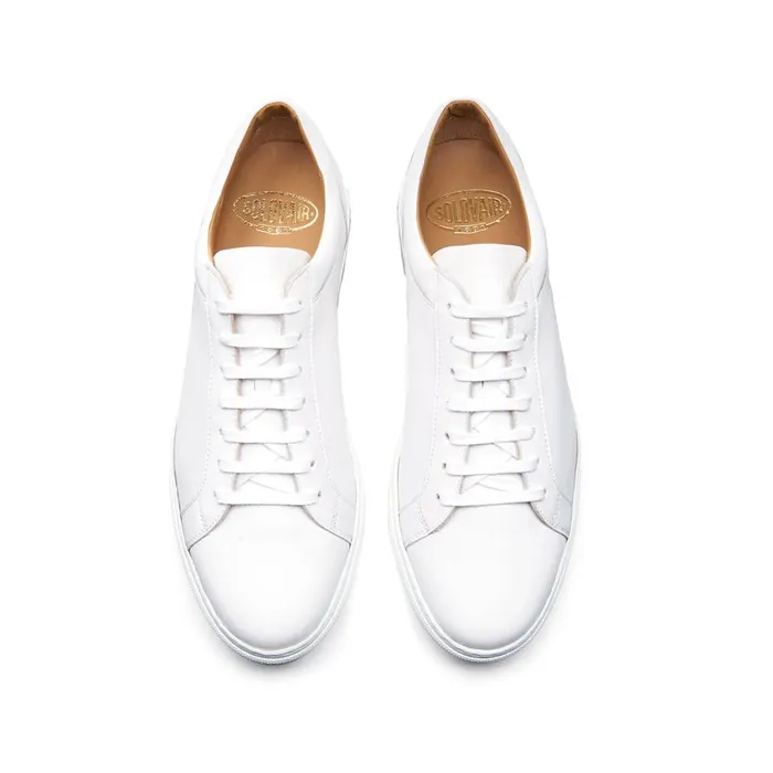 MenWomen Solovair Sneakers White Calf Sneaker 070