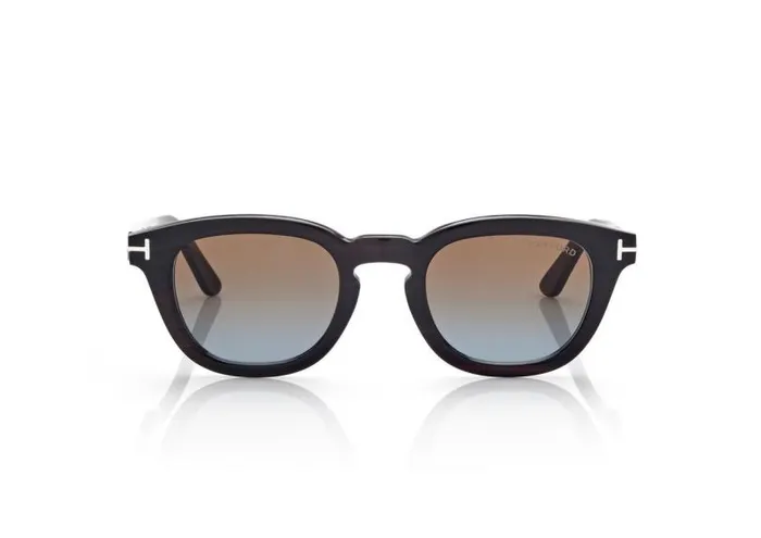 MenWomen SUNGLASSES Tom Ford Soft Round Horn Sunglasses