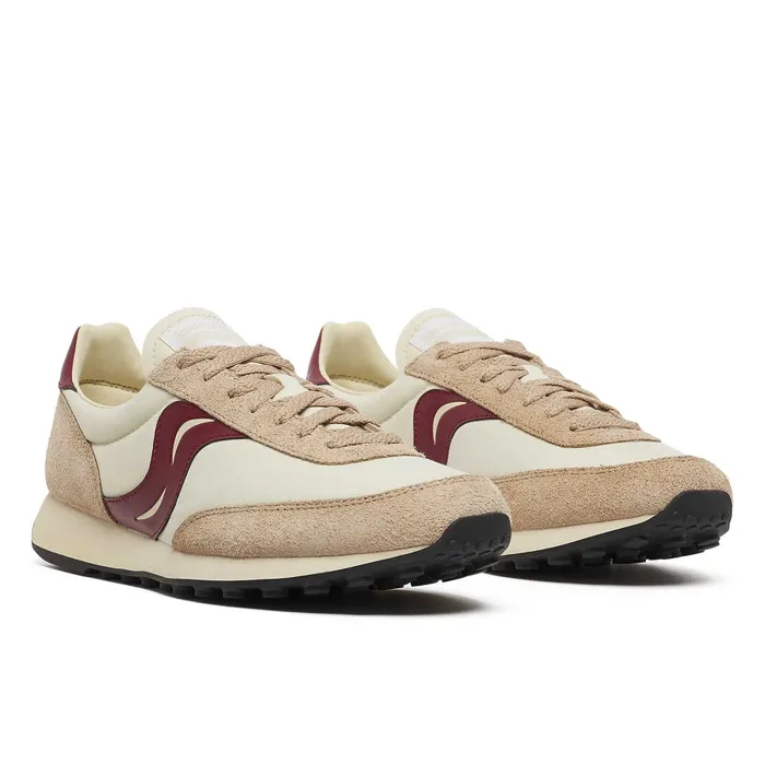 MenWomen Trainer 80 Original Beige Burgundy Lifestyle Saucony