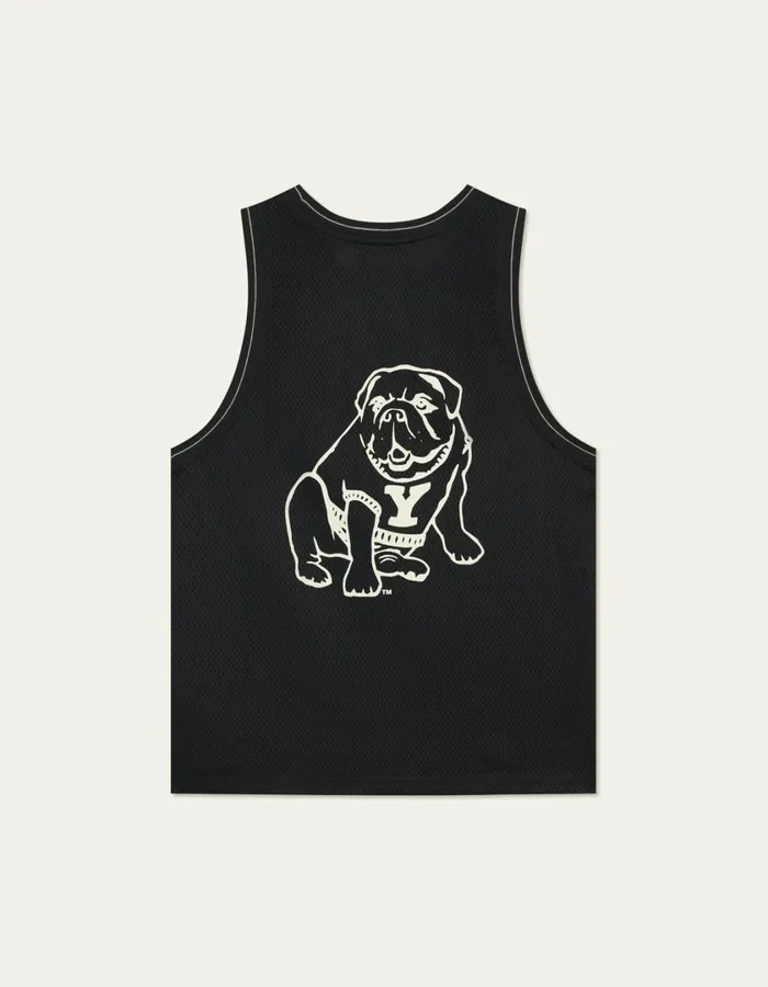 Men Yale Printed Mesh Tanktop 8211 BlackBlack Les Deux Tshirts
