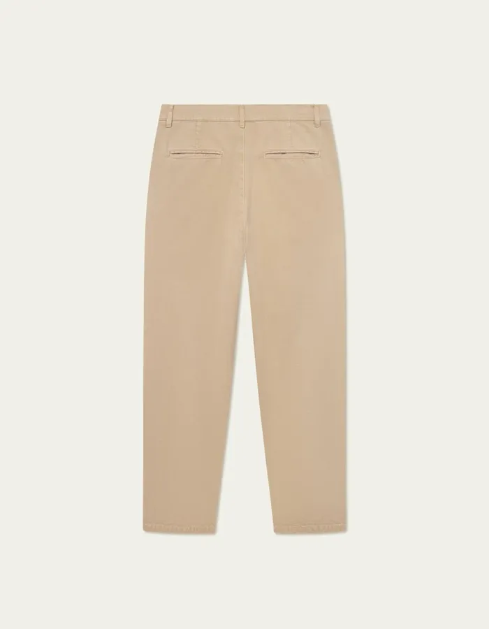Men Yale Wide Pleated Chino Pant 8211 Light Brown Incense Les Deux Pants