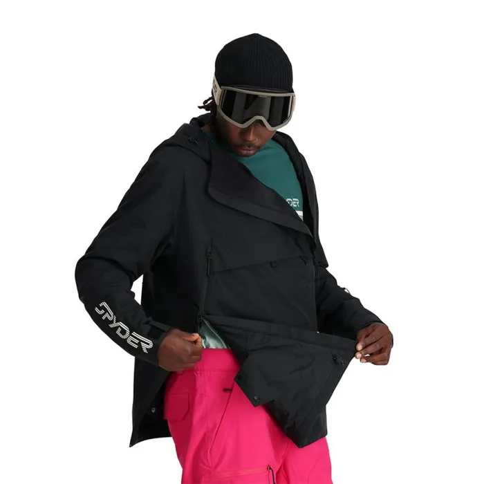 Mens All Out Black Spyder Insulated
