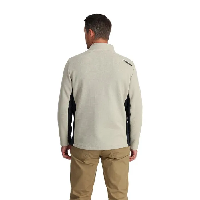 Mens Bandit Full Zip Sandstorm Spyder Fleece