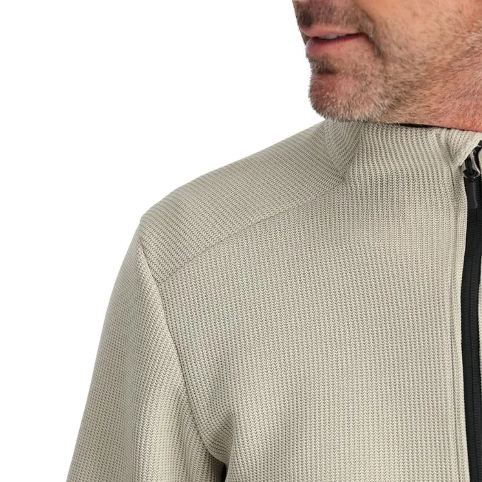 Mens Bandit Full Zip Sandstorm Spyder Fleece