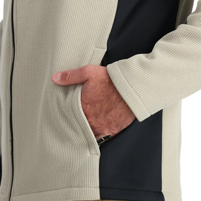 Mens Bandit Full Zip Sandstorm Spyder Fleece