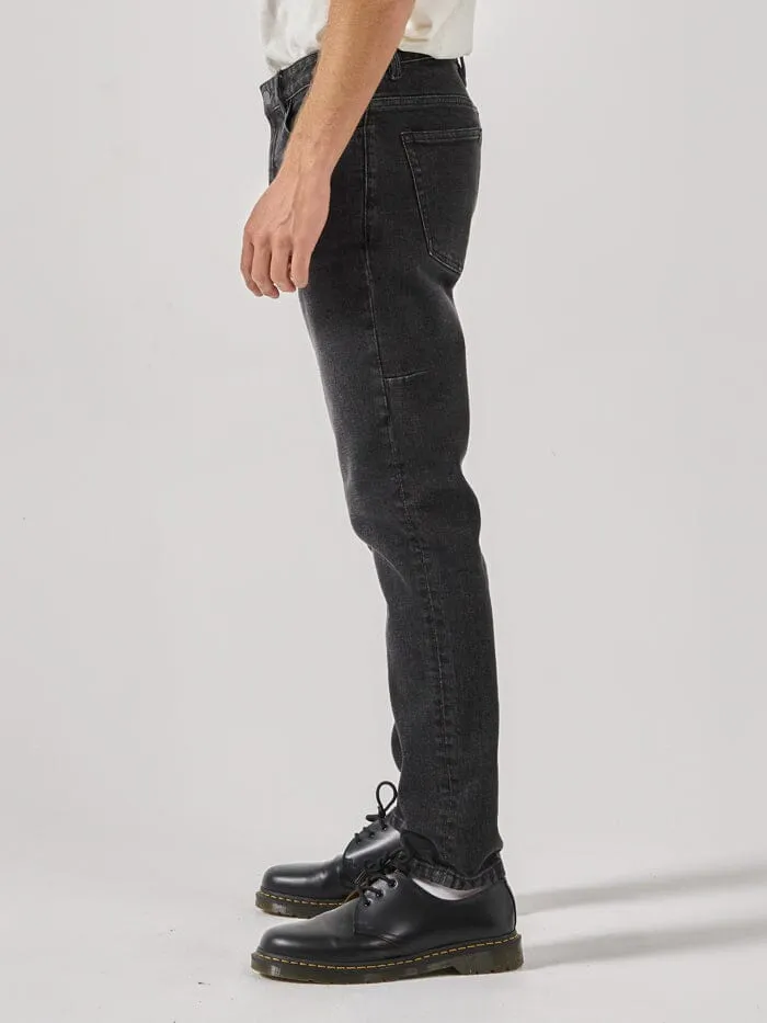 Mens Bones Denim Jean Smoke Black Thrills Denim