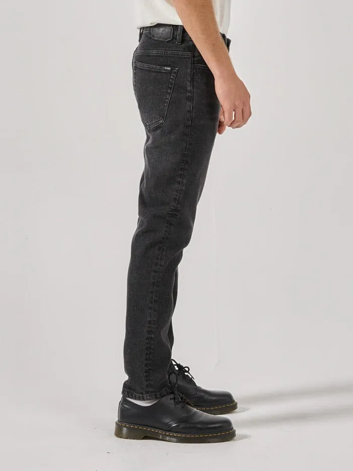 Mens Bones Denim Jean Smoke Black Thrills Denim