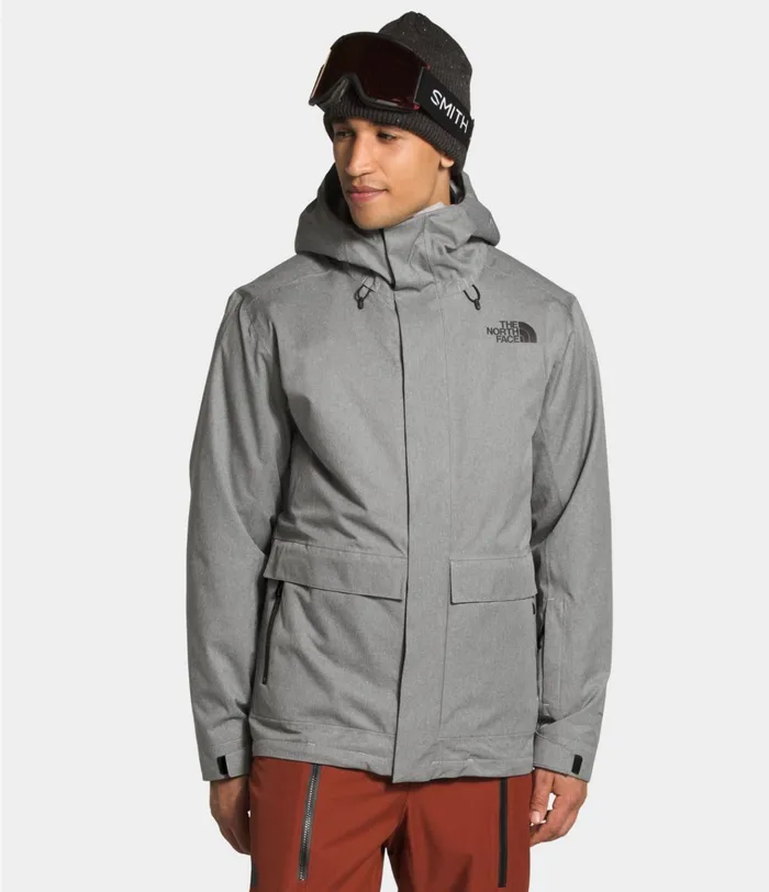Mens Clement Triclimate Jacket Tnf Medium Grey Heather The North Face Snow
