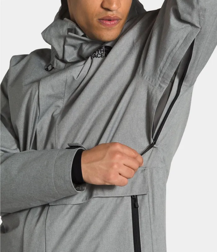Mens Clement Triclimate Jacket Tnf Medium Grey Heather The North Face Snow