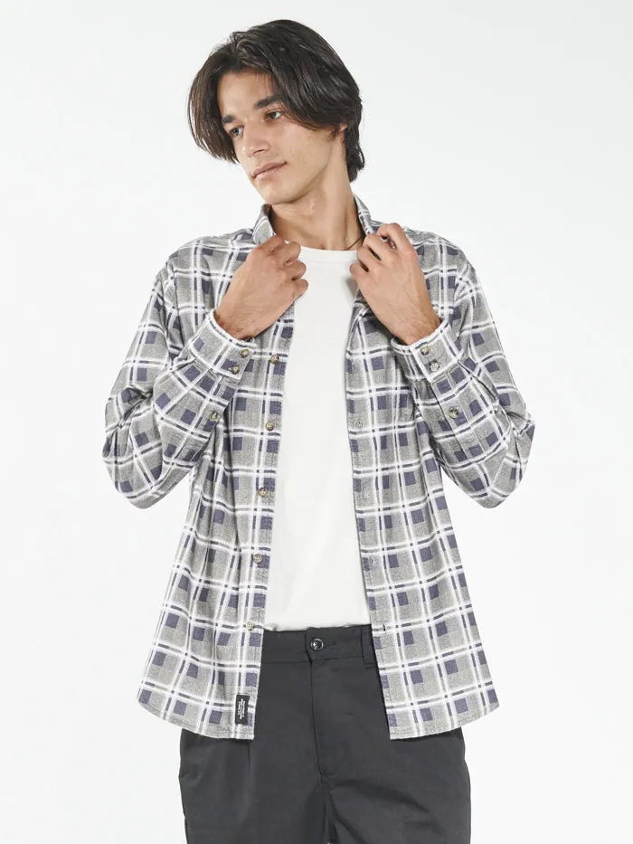 Mens Control Flannel Shirt Navy Thrills Shirts