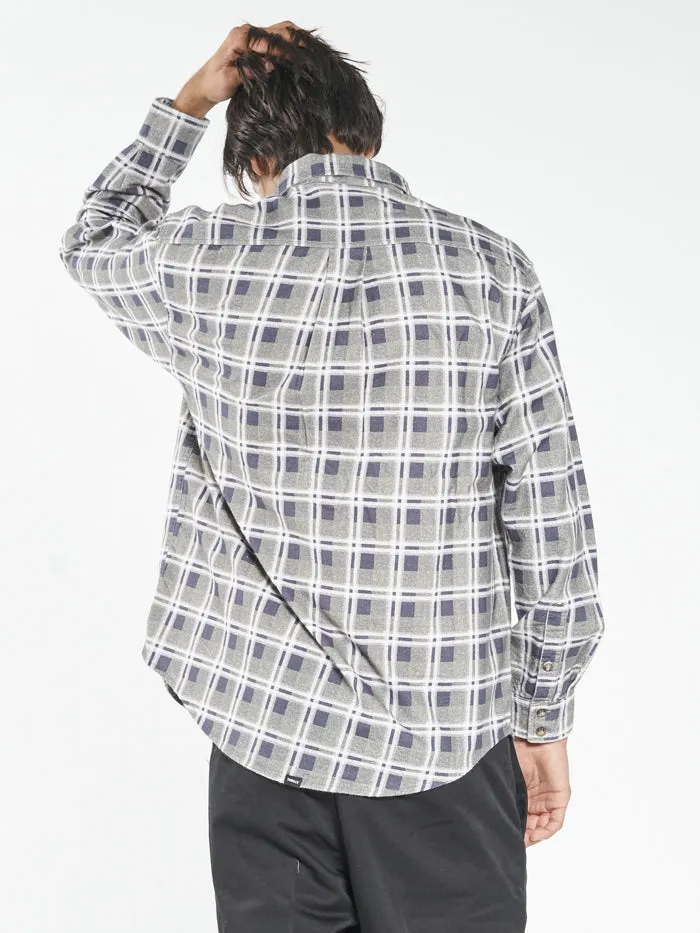 Mens Control Flannel Shirt Navy Thrills Shirts