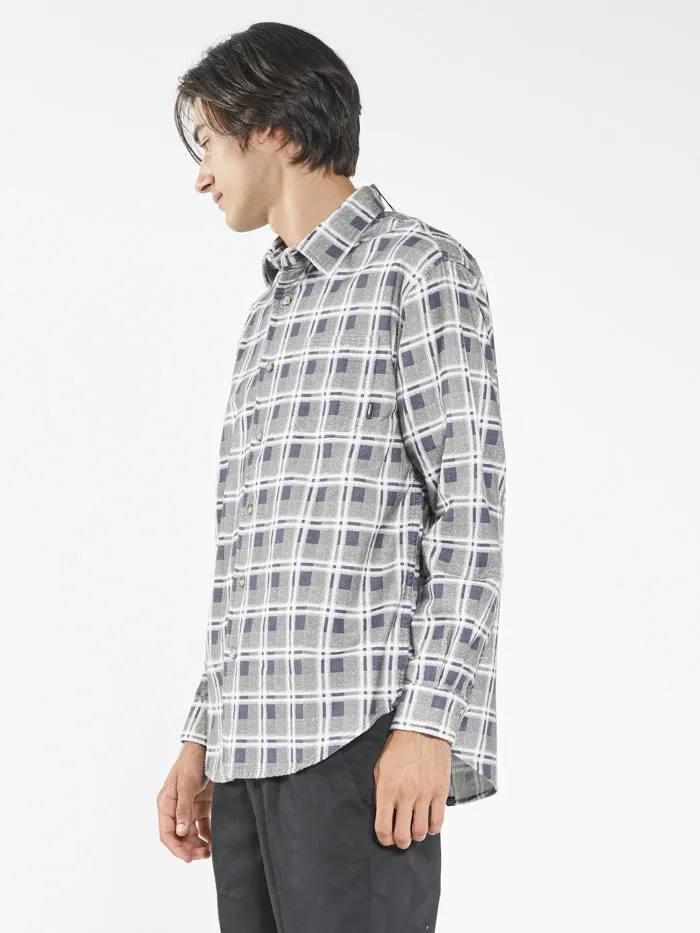 Mens Control Flannel Shirt Navy Thrills Shirts