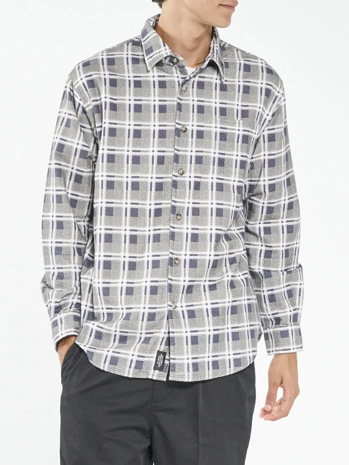Mens Control Flannel Shirt Navy Thrills Shirts