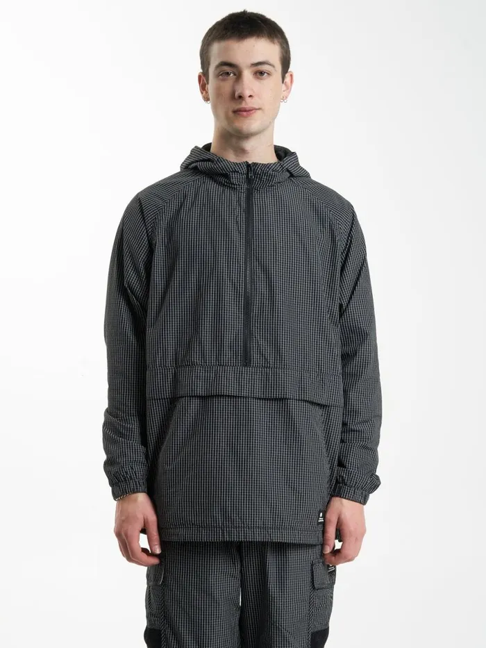 Mens Cortex Anorak Jacket Black Thrills Jackets