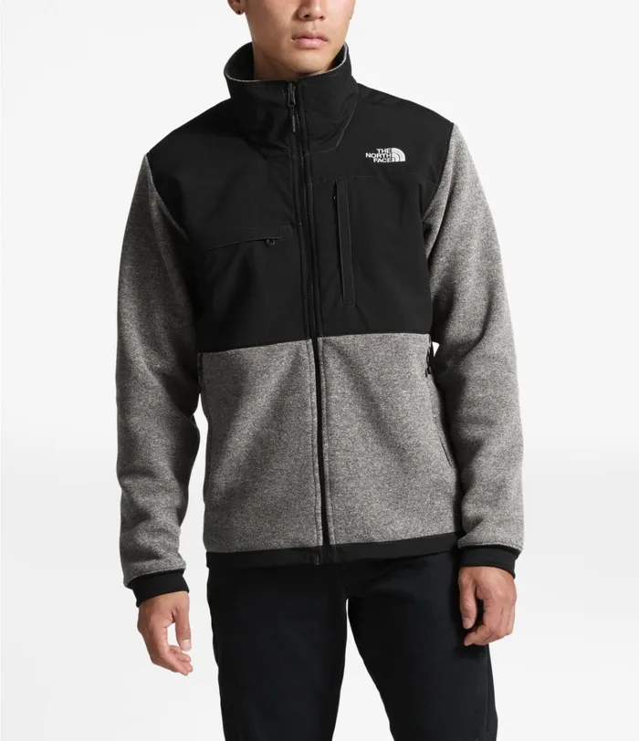 Mens Denali 2 Jacket Charcoal Grey Heathertnfblk The North Face Fleece