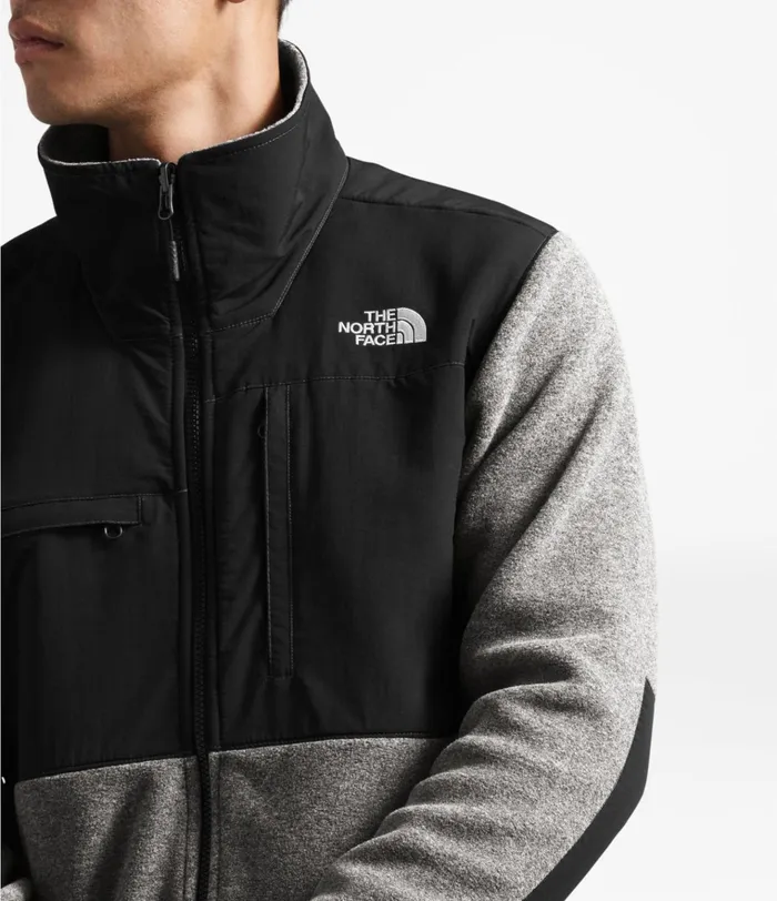 Mens Denali 2 Jacket Charcoal Grey Heathertnfblk The North Face Fleece