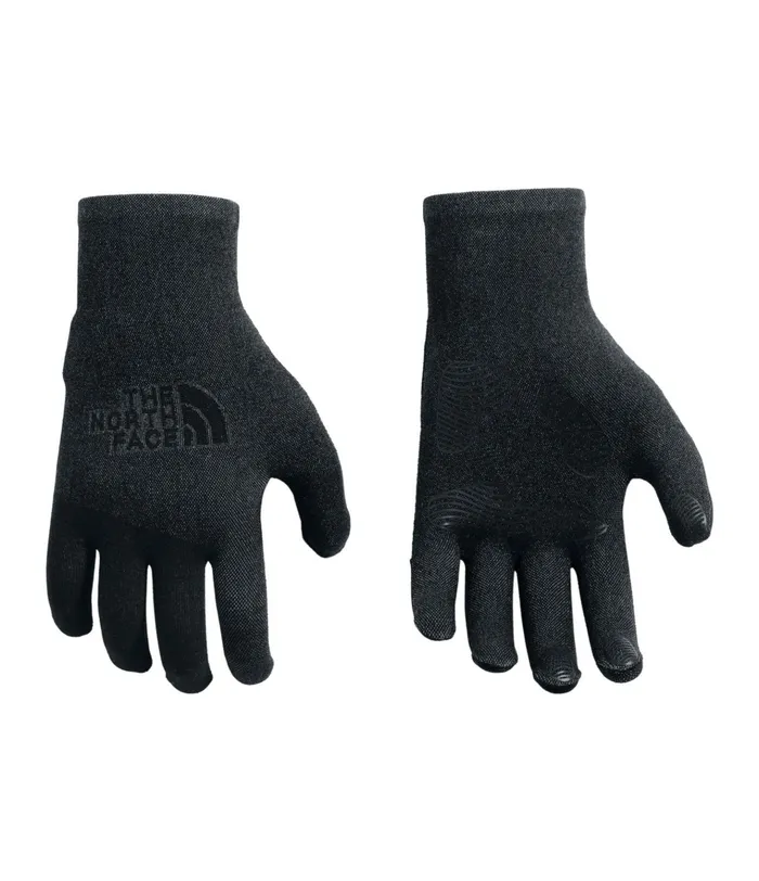 Mens Etip Knit Gloves Tnf Black The North Face Gloves