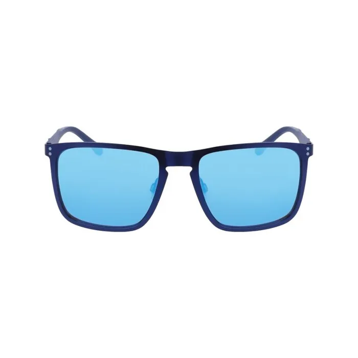 Mens Flat Metal Square Sunglasses Navy Spyder Eyewear