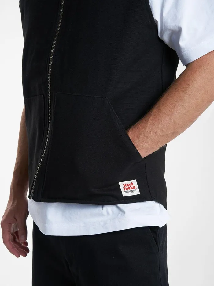 Mens Hard Yakka X Carpenter Vest Black Thrills Jackets