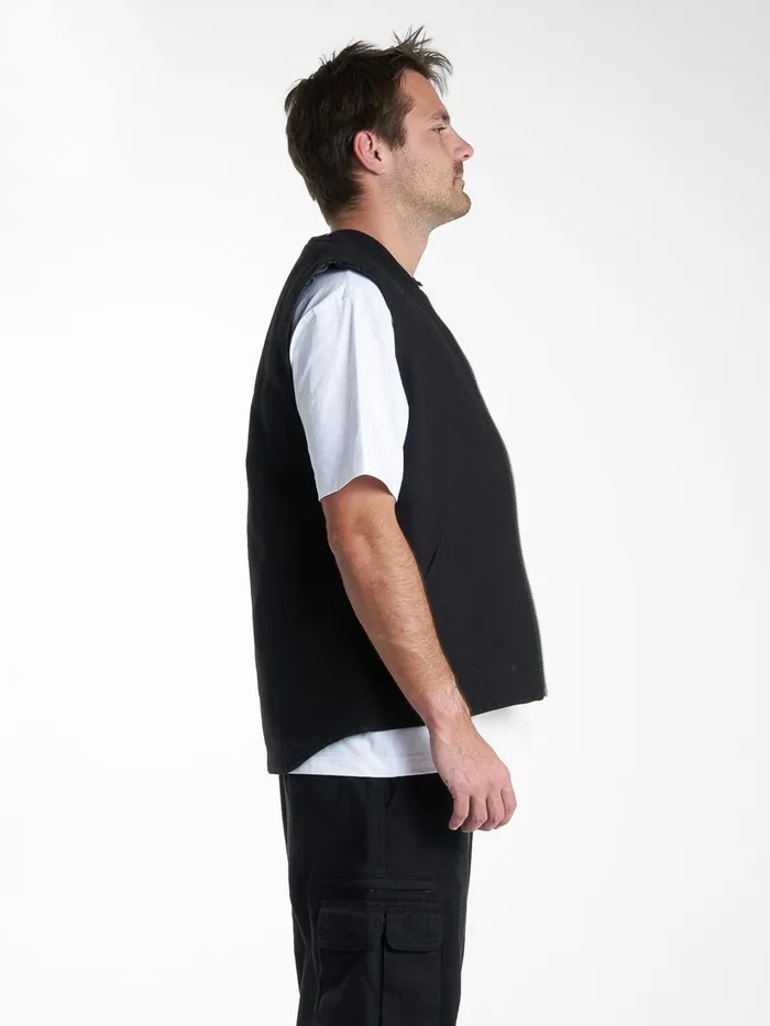 Mens Hard Yakka X Carpenter Vest Black Thrills Jackets