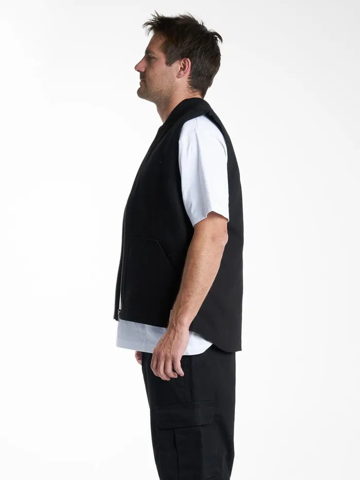 Mens Hard Yakka X Carpenter Vest Black Thrills Jackets