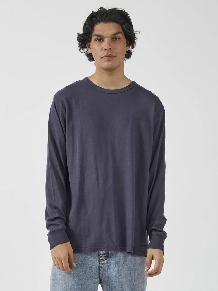 Mens Hemp Embro Merch Fit Long Sleeve Tee Marine Blue Thrills Tees and Tank Tops Mens Hemp Embro Merch Fit Long Sleeve Tee Marine Blue Thrills Tees and Tank Tops