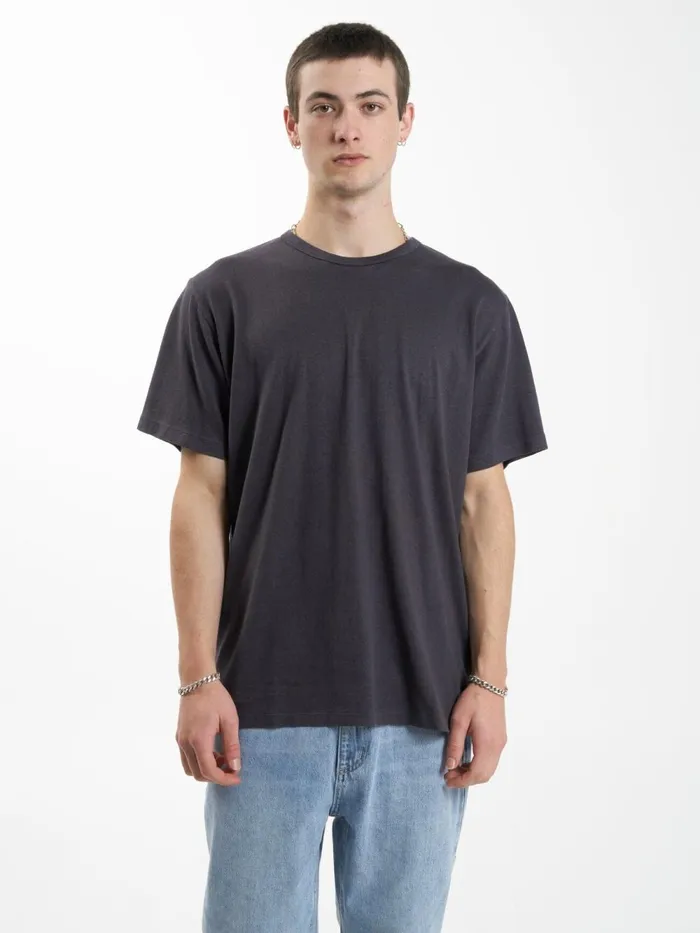Mens Hemp Embro Merch Fit Tee Slate Thrills Tees and Tank Tops