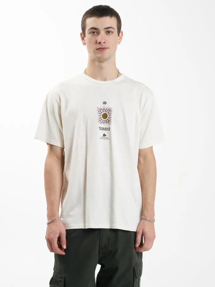 Mens Hemp Experience Existence Merch Fit Tee Heritage White Thrills Tees and Tank Tops