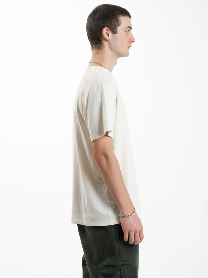 Mens Hemp Experience Existence Merch Fit Tee Heritage White Thrills Tees and Tank Tops