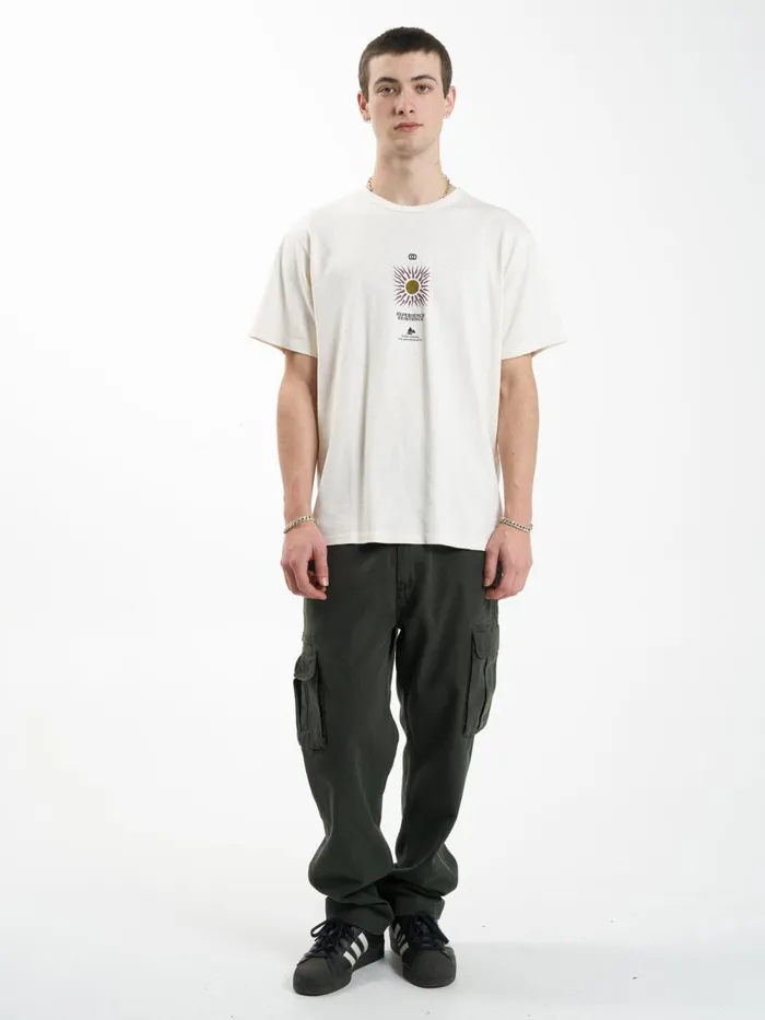 Mens Hemp Experience Existence Merch Fit Tee Heritage White Thrills Tees and Tank Tops