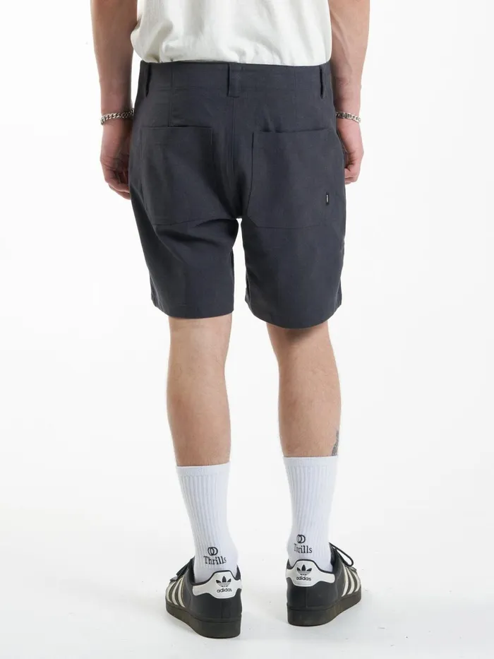 Mens Hemp Utility Short Black Thrills Shorts