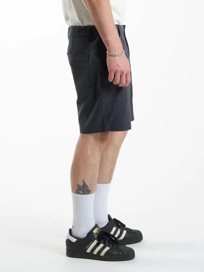 Mens Hemp Utility Short Black Thrills Shorts