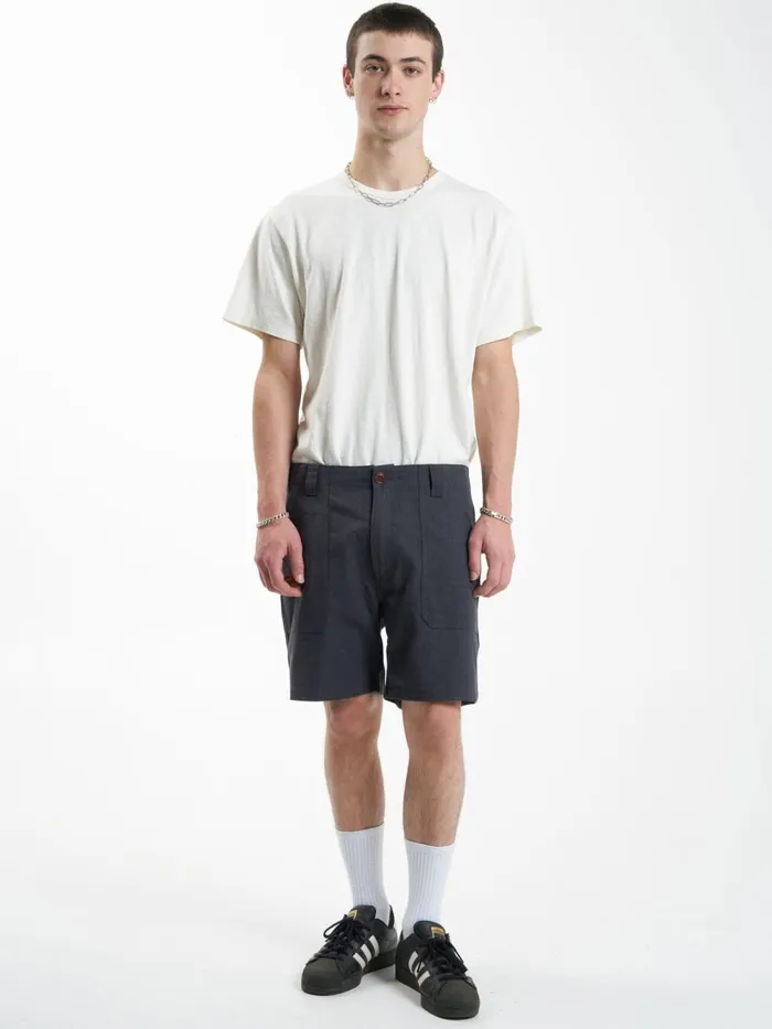 Mens Hemp Utility Short Black Thrills Shorts