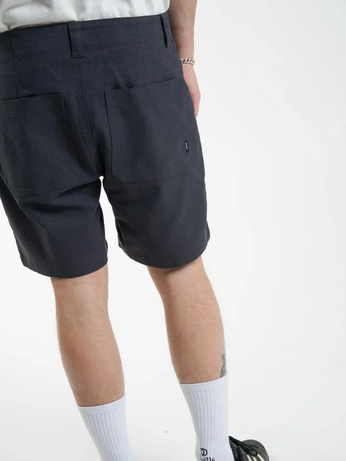 Mens Hemp Utility Short Black Thrills Shorts