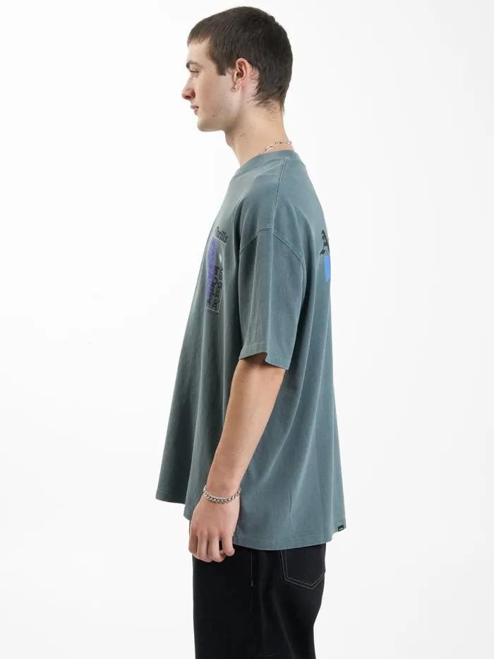 Mens In Order Box Fit Oversize Tee Stormy Sea Thrills Tees and Tank Tops