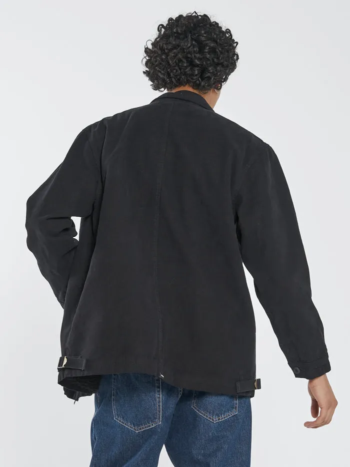 Mens Legion Sherpa Jacket Black Thrills Jackets