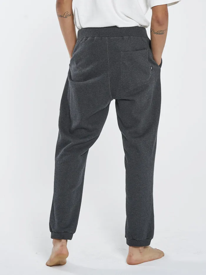 Mens Limitless Fleece Pant Black Heather Thrills Pants