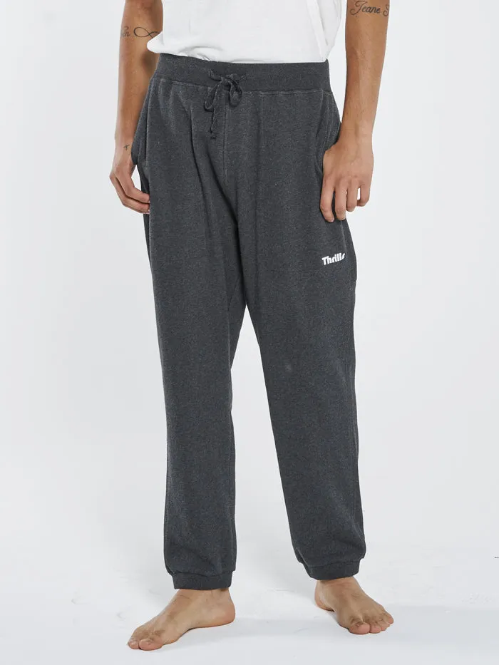 Mens Limitless Fleece Pant Black Heather Thrills Pants