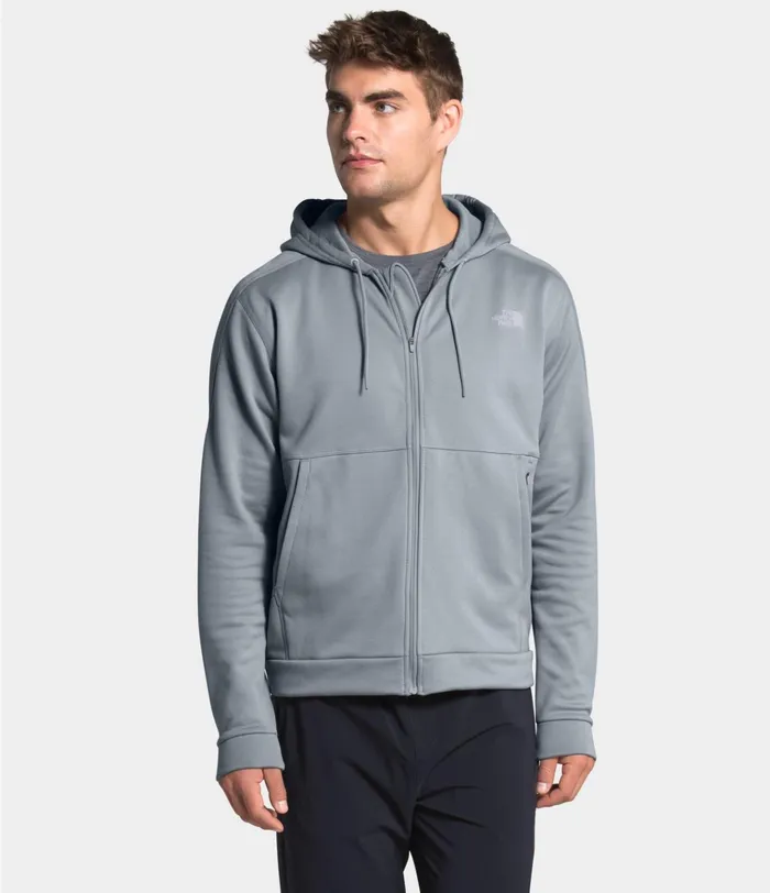Mens Mans Best Full Zip Hoodie Mid Grey The North Face Hoodies and Sweatshirts
