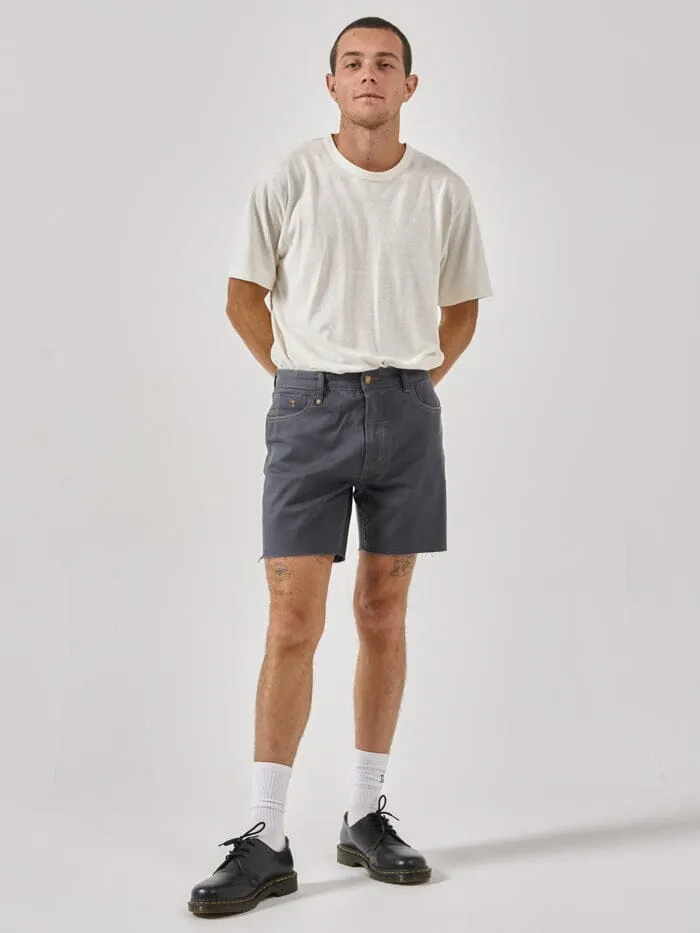Mens Mandude Denim Short Dark Slate Thrills Denim Shorts