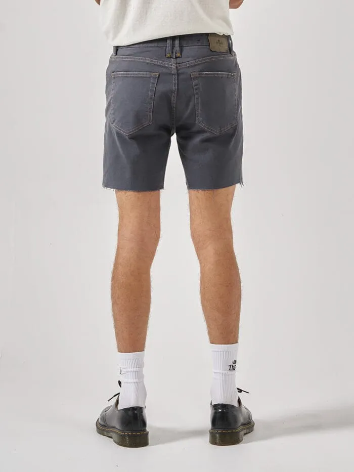 Mens Mandude Denim Short Dark Slate Thrills Denim Shorts