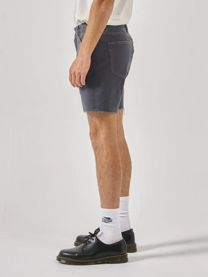 Mens Mandude Denim Short Dark Slate Thrills Denim Shorts