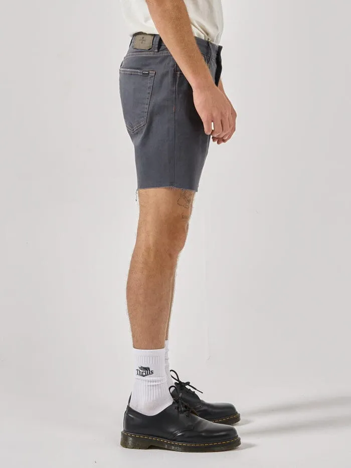 Mens Mandude Denim Short Dark Slate Thrills Denim Shorts
