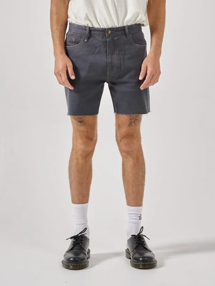 Mens Mandude Denim Short Dark Slate Thrills Denim Shorts