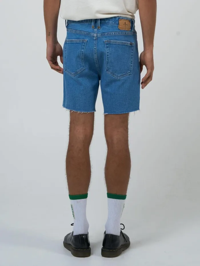 Mens Mandude Denim Short Peel Blue Thrills Denim Shorts