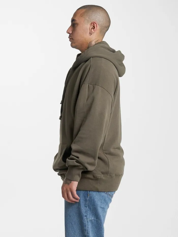 Mens Minimal Slouch Pull On Hood Tarmac Thrills Sweaters and Fleece